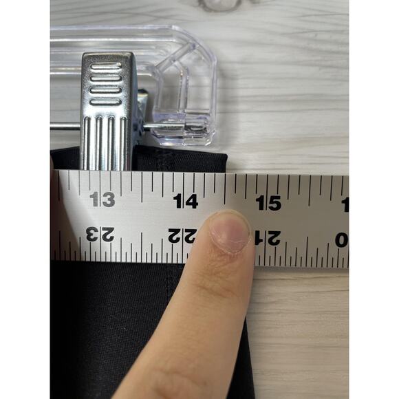 Reebok Leggings Womens Medium Black Gray Colorblock Athletic Workout Leggings - Picture 2 of 9